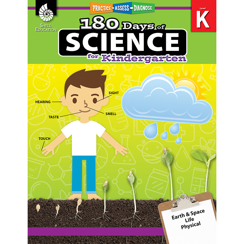 Picture of Shell Education SEP51406 180 Days of Science Book for Kindergarten