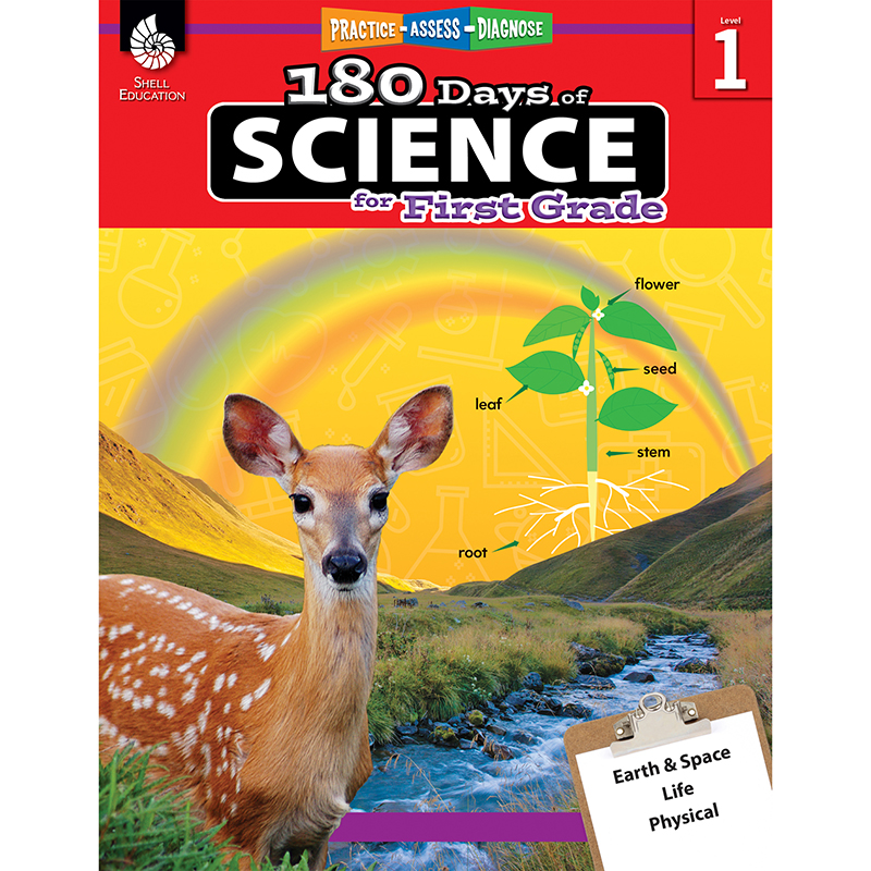 Picture of Shell Education SEP51407 180 Days of Science Book for Grade 1