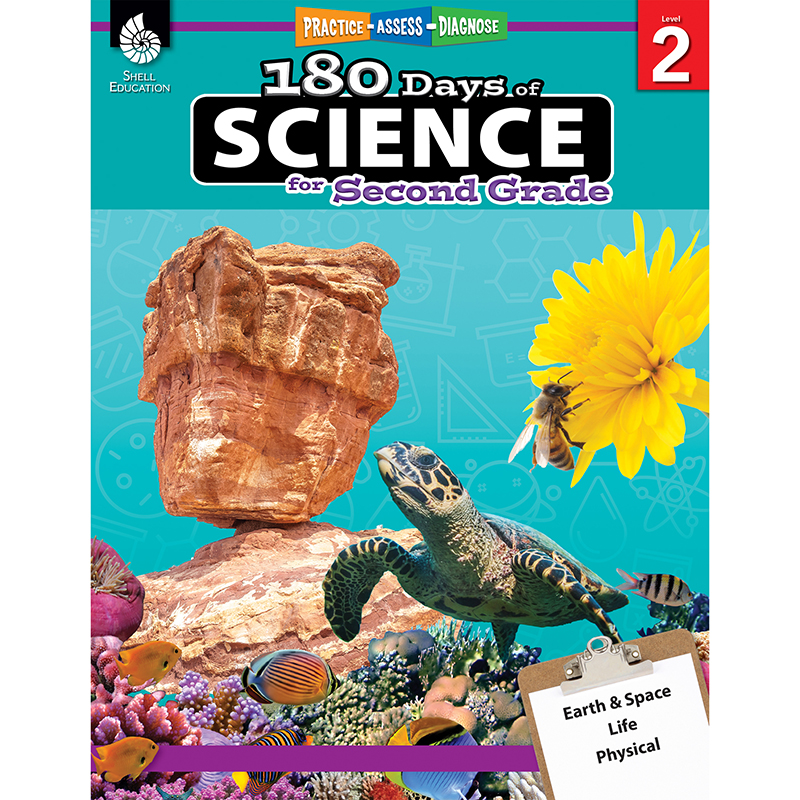 Picture of Shell Education SEP51408 180 Days of Science Book for Grade 2