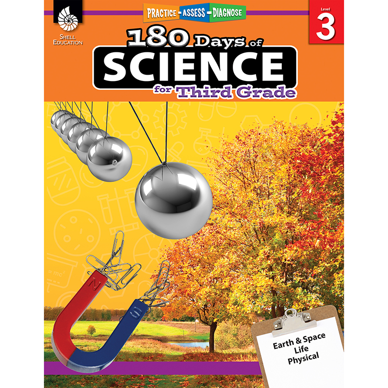 Picture of Shell Education SEP51409 180 Days of Science Book for Grade 3