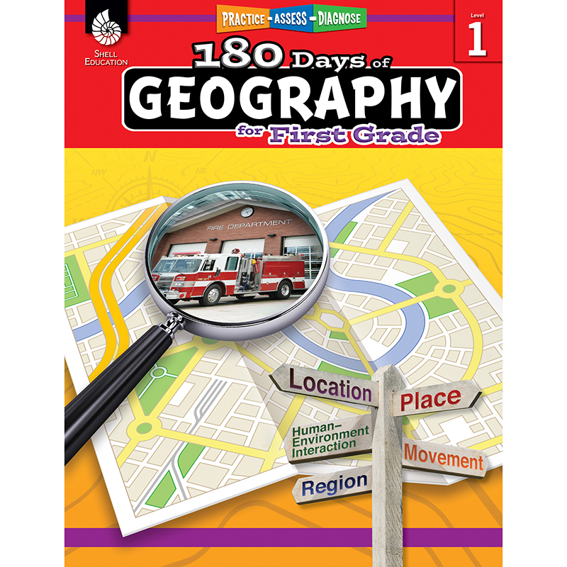 180 Days of Geography Book for Grade 1