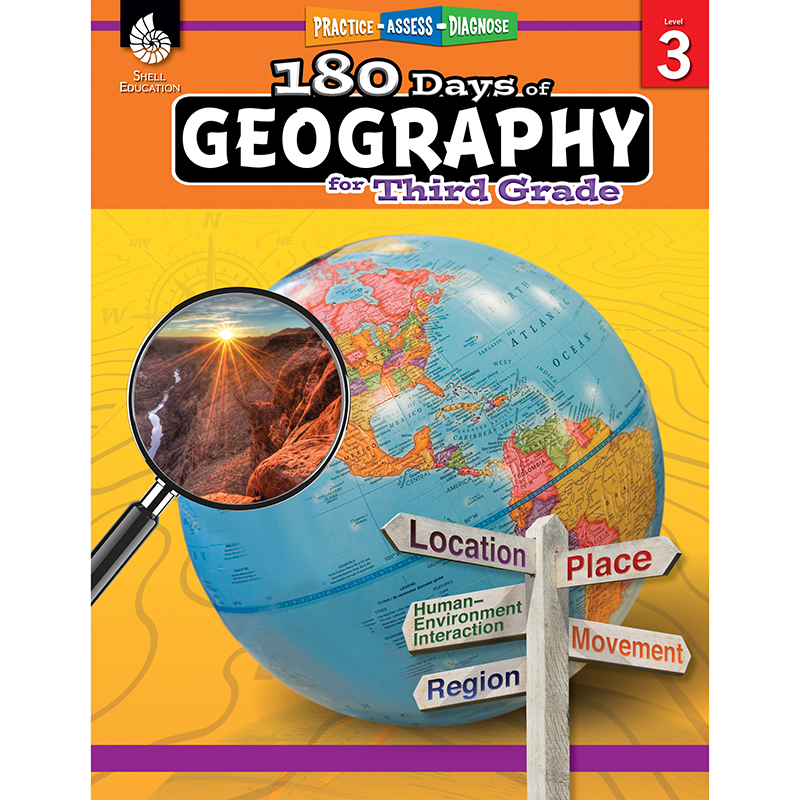 180 Days of Geography Book for Grade 3