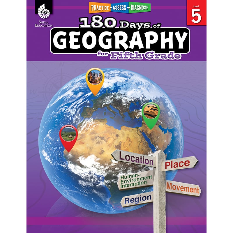 180 Days of Geography Book for Grade 5
