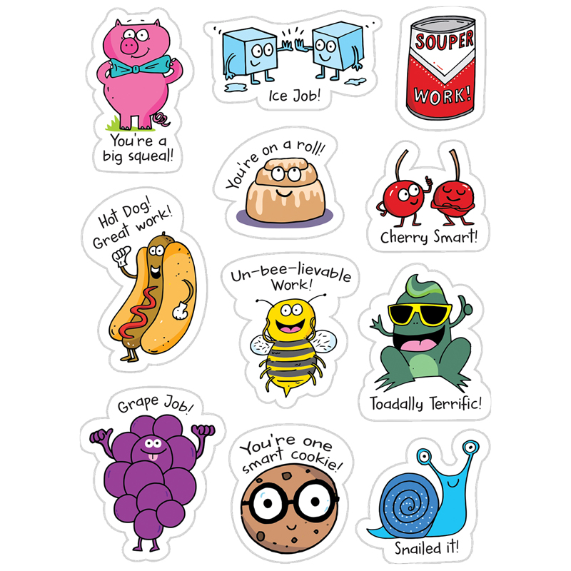 Picture of Creative Teaching Press CTP8453 So Much Pun Punny Rewards Stickers