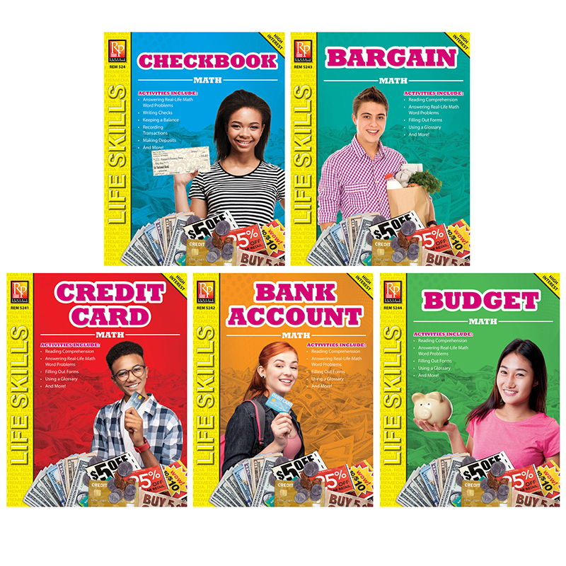 Life Skills Math Series - Set of 5