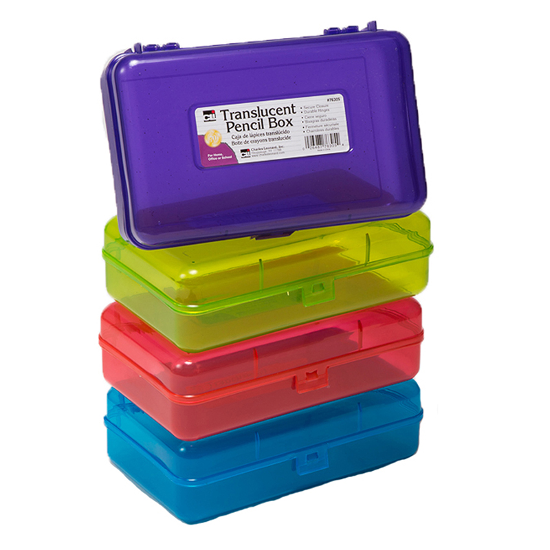 Picture of Charles Leonard CHL76305 Let Us Translucent Pencil Box
