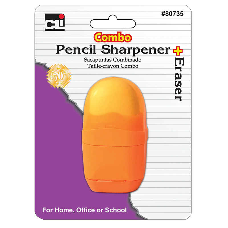 Picture of Charles Leonard CHL80735 Let Us Pencil Sharpener & Eraser Combo