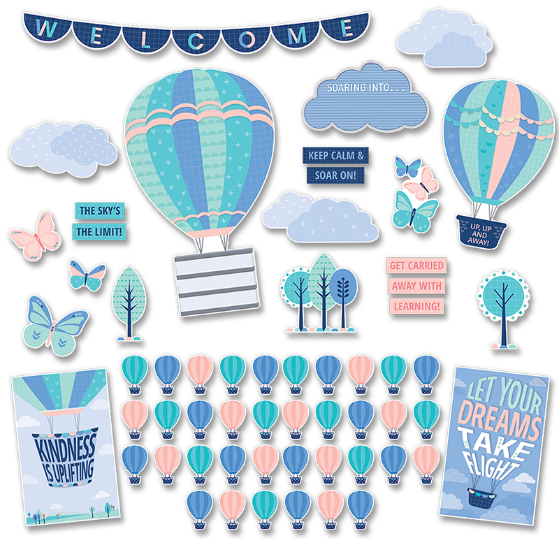 Picture of Creative Teaching Press CTP8596 Calm & Cool Soaring High Bulletin Board Set