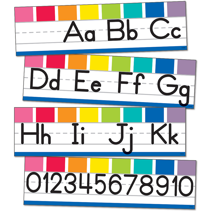 Picture of Carson Dellosa CD-110419 Alphabet Line Manuscript Mini Bulletin Board Set