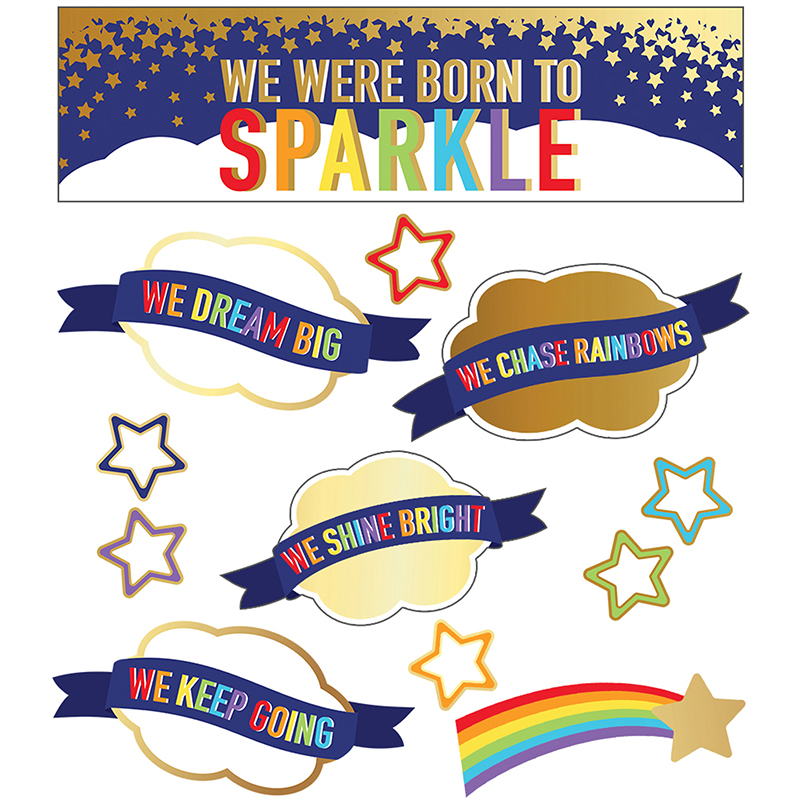 Picture of Carson Dellosa CD-110433 We Were Born to Sparkle Mini Bulletin Board Set