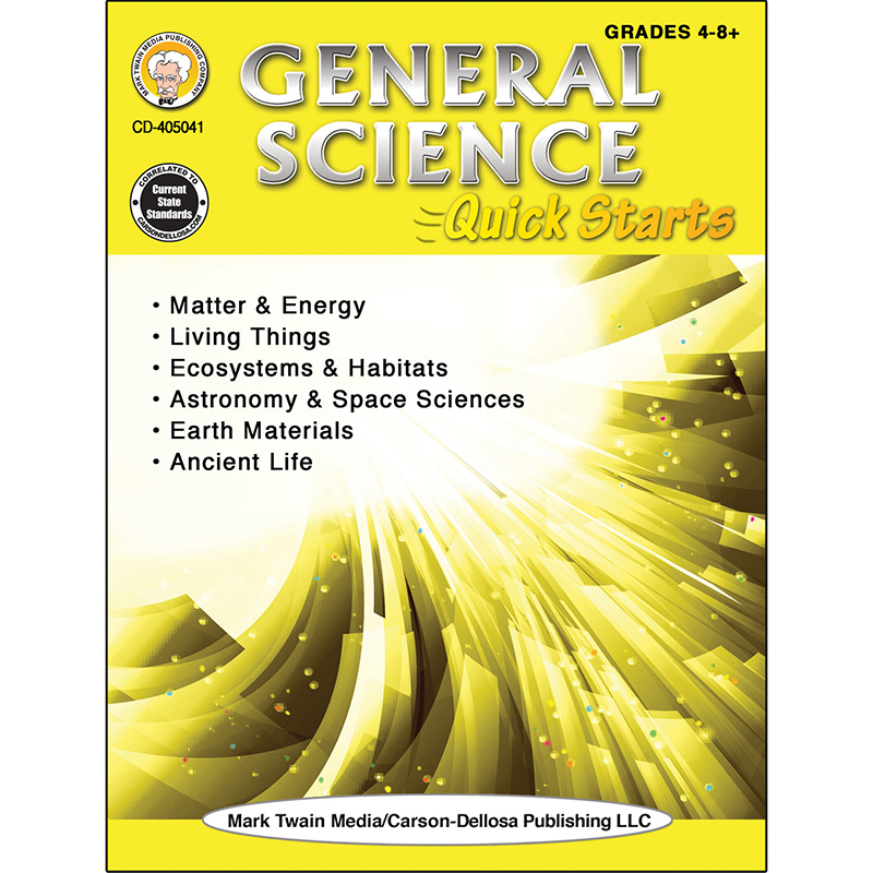 Picture of Carson Dellosa CD-405041 General Science Quick Starts Workbook