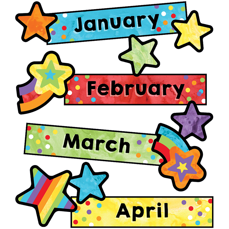 Picture of Carson Dellosa CD-110452 Celebrate Learning Months of the Year Mini Bulletin Board Set