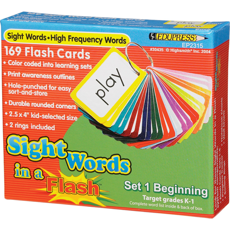 Picture of Teacher Created Resources EP-2315BN 2 Each Sight Words In A Flash Cards