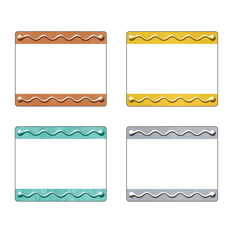 TREND enterprises, Inc. T-68911BN I Love Metal Embossed Terrific Labels Variety Pack, 36 Per Pack, 3 Packs