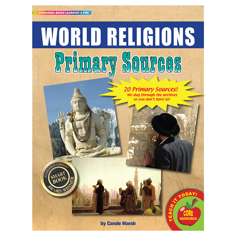 8.5 x 11 in. World Religions Primary Sources Pack