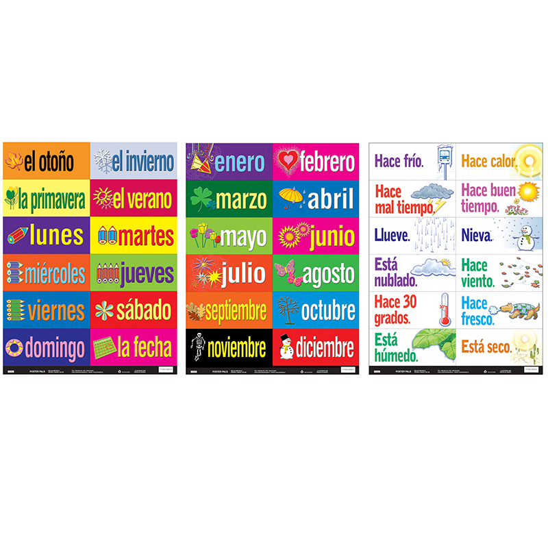 Picture of Poster Pals PSZP235 Spanish Multi-Purpose Card Set