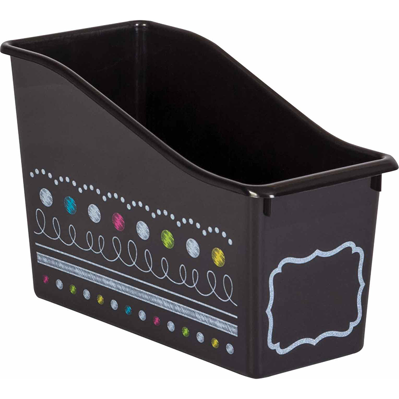 Picture of Teacher Created Resources TCR20341 5.5 x 11.37 in. Chalkboard Brights Plastic Book Bin
