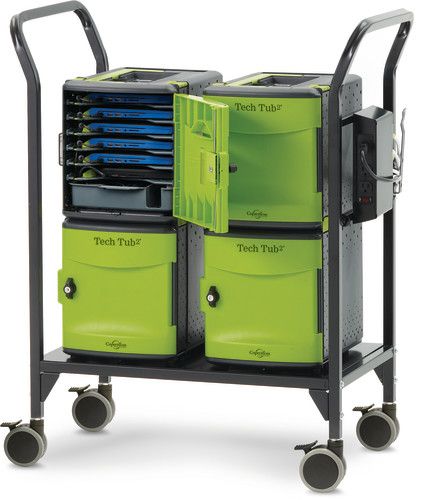 s CEPFTT724USB Tech Tub2 Modular Cart - Holds 24 Devices & Includes USB Hub -  Copernicus Educational Product