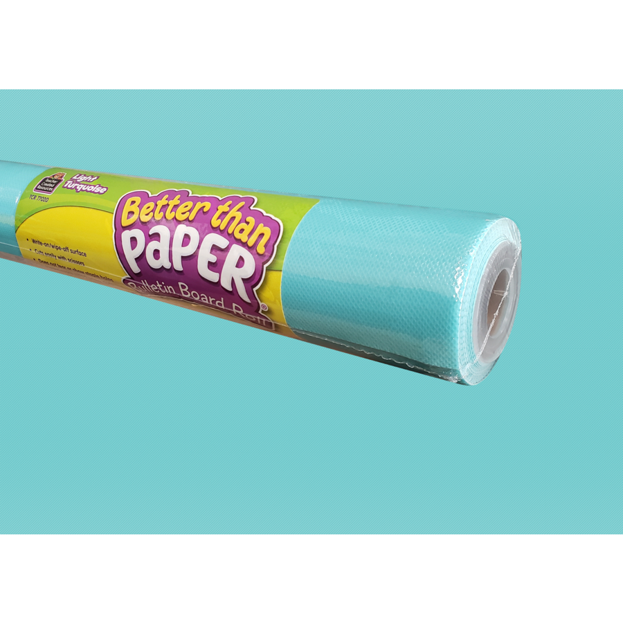 Light Turquoise Better Than Paper Bulletin Board Roll, 4 Count -  Teacher Created Resources, TE920212