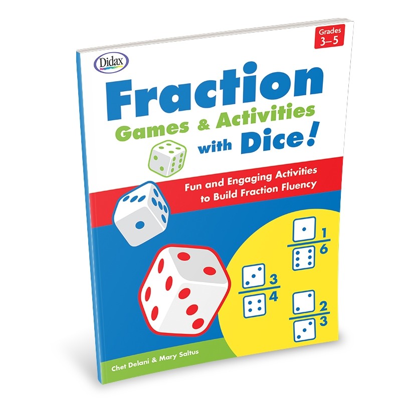Fraction Games & Activities with Dice Book, Grade 3-5