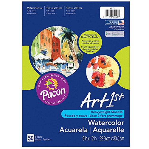 Picture of Pacon PAC4934 140 lbs Art1st Watercolor Paper&#44; 12 x 18 in.