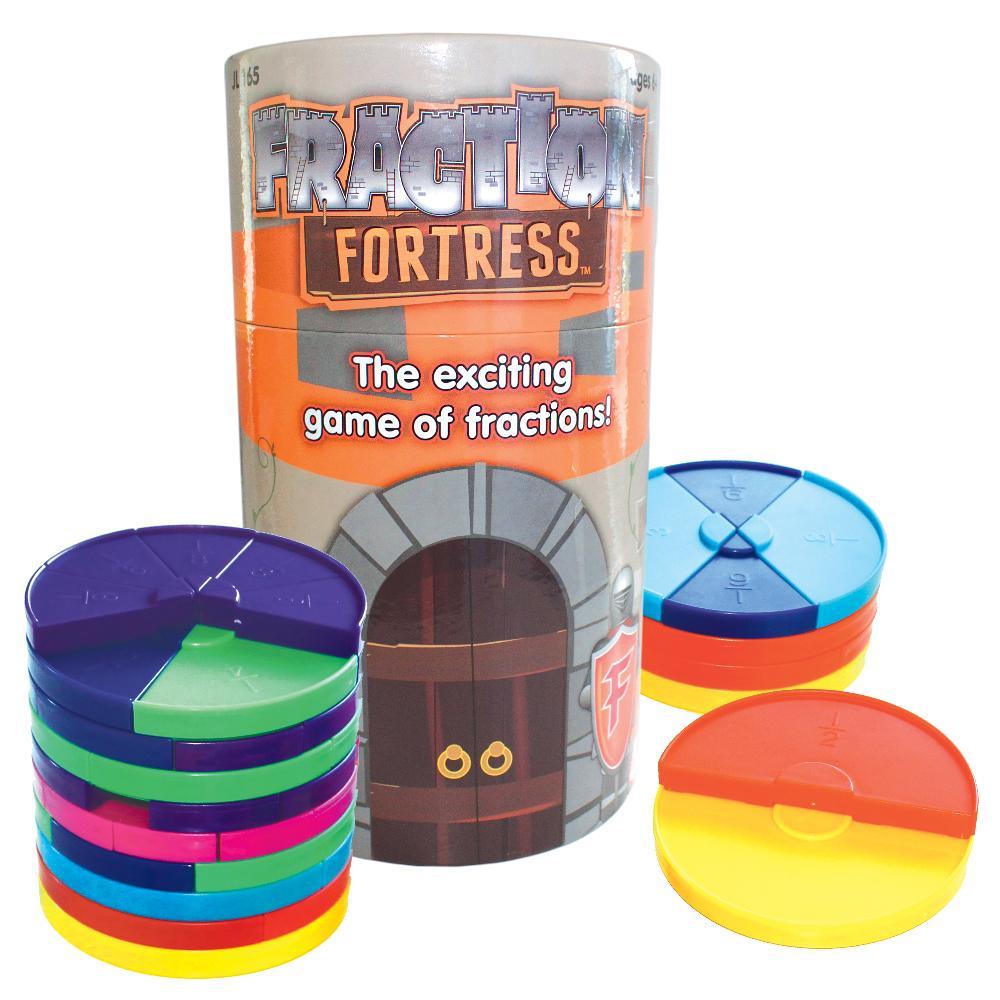 Picture of Junior Learning JRL165 76 Fraction Fortress Blocks Game