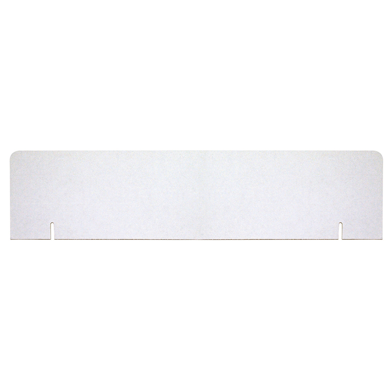 White Board Header - White - 36 x 9.5 in. - Pack of 12 - Durable Corrugated Design