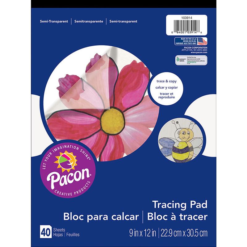 Pacon  Tracing Pad, 9 x 12 in. - 6 Each