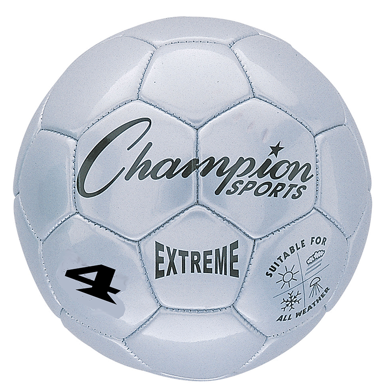 Picture of Champion Sports CHSEX4SL-2 Size 4 Soccer Ball Composite, Silver - 2 Each
