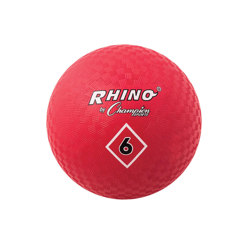 Picture of Champion Sports CHSPG6RD-3 Playground Balls Inflates, 6 in. - 3 Each