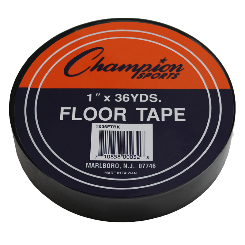 Floor Marking Tape, Black - 6 Roll