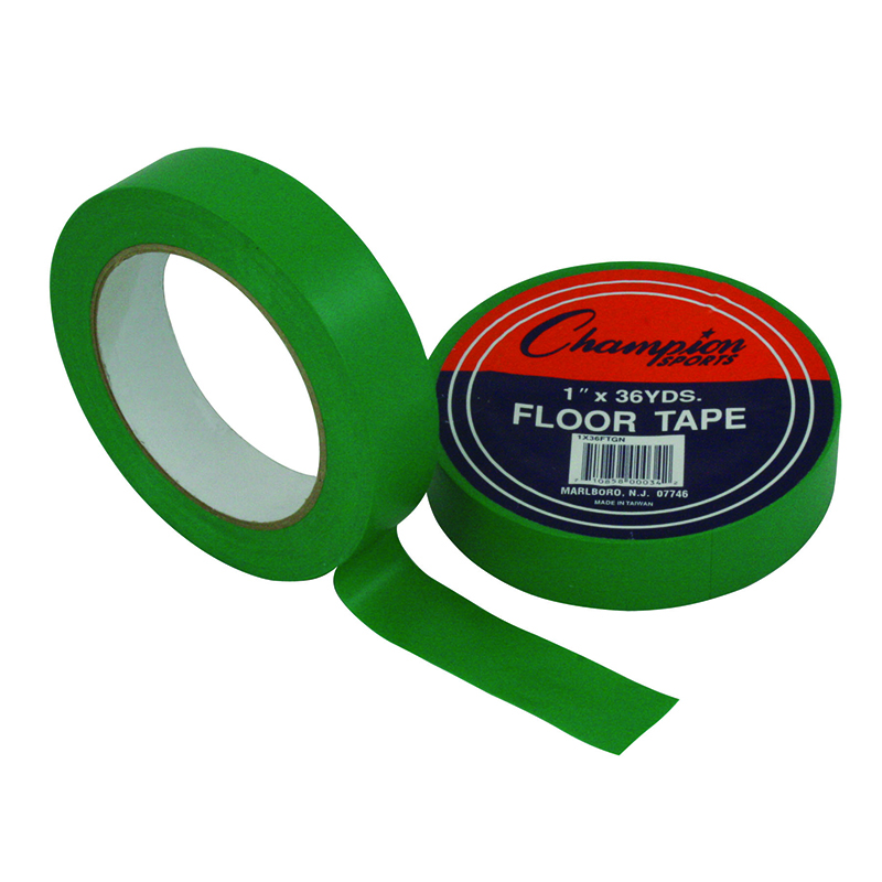 CHS1X36FTGN-6 Floor Marking Tape, Green - 6 Roll