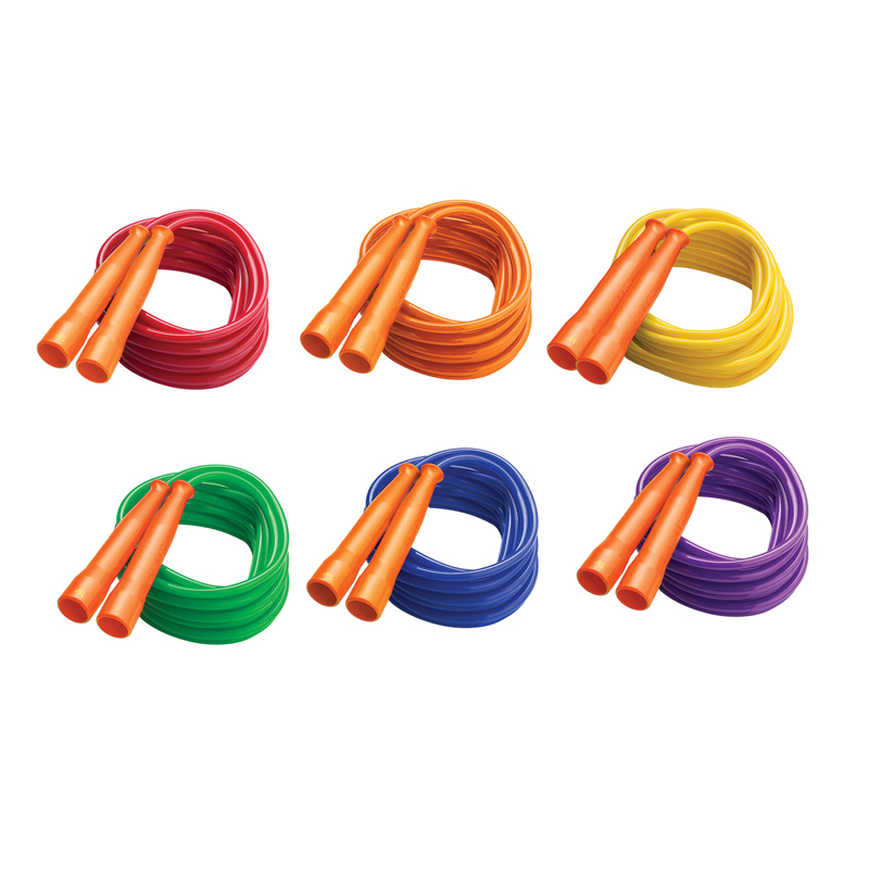 Picture of Champion Sports CHSSPR16-6 Speed Rope 16 ft. Orange Handle Assorted Licorice Rope - 6 Each