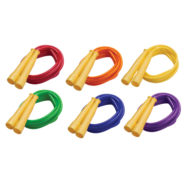 Picture of Champion Sports CHSSPR8-12 Speed Rope 8 ft. Yellow Handles Assorted Licorice Rope - 12 Each