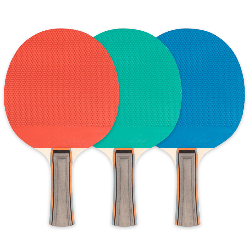Table Tennis Paddle Rubber Wood - 6 Each