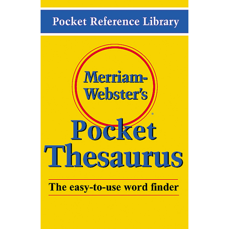 Picture of Merriam-Webster MW-524X-3 Pocket Thesaurus Hardcover - 3 Each