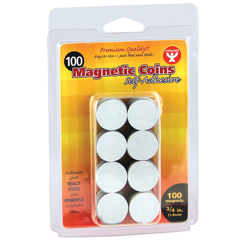 Picture of Hygloss Products HYG61400-6 Magnetic Coins - 6 Each