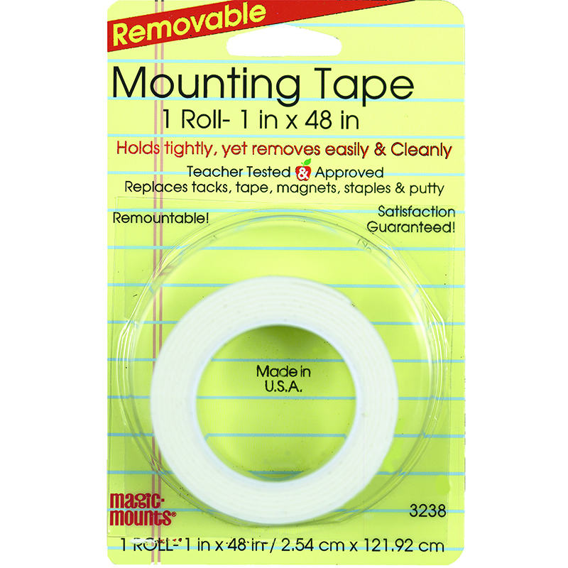 1 x 48 in. Magic Mounts Remarkably Removable Tape & Chart - 6 Roll