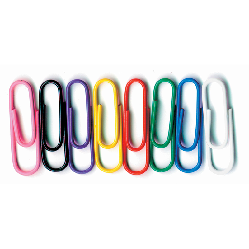 Picture of Baumgartens BAUMES5000-10 Vinyl Coated Paper Clips&#44; No 1 Size - 100 Per Pack - Pack of 10