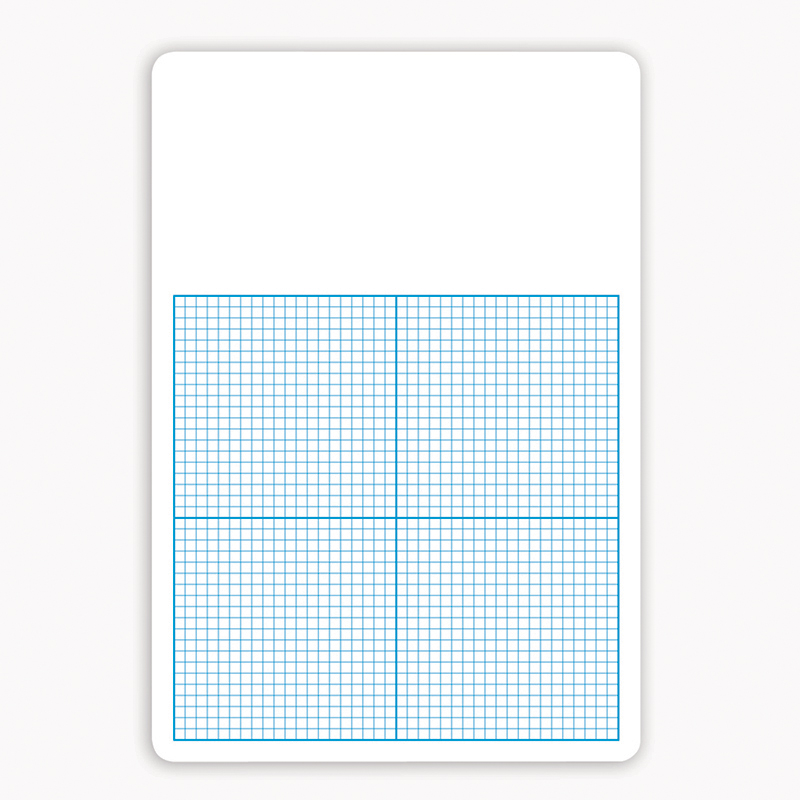 Single 0.25 in. Graph Dry Erase Board - 11 x 16 in. - 3 Each