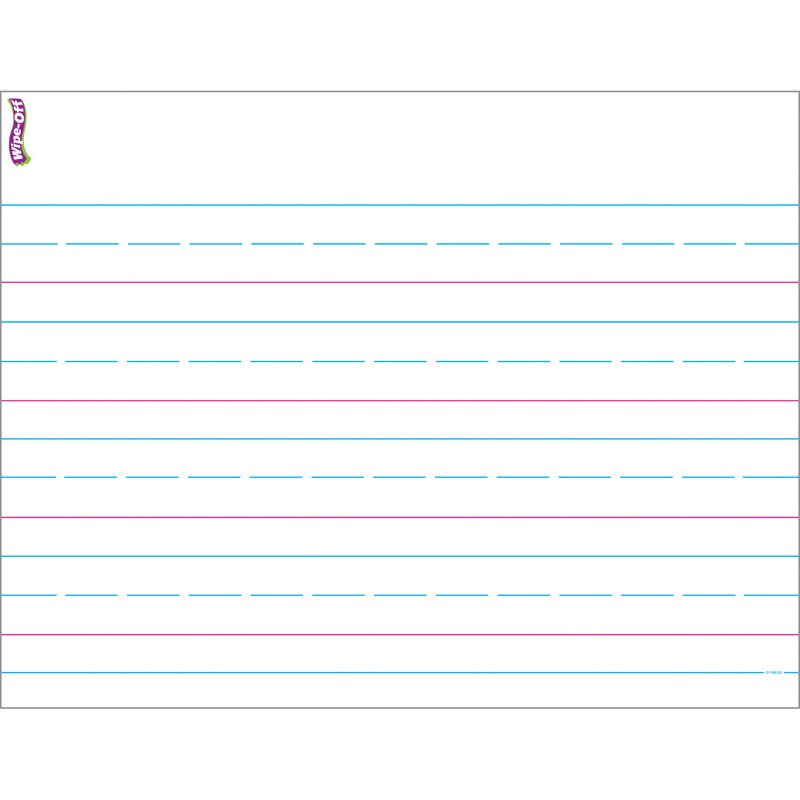 Handwriting Paper Wipe Off Chart - 17 x 22 in. - 6 Each