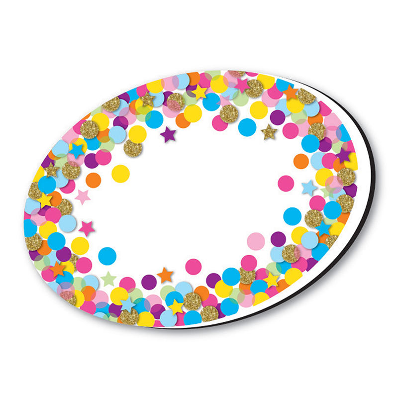 Whiteboard Eraser Confetti Oval - 6 Each
