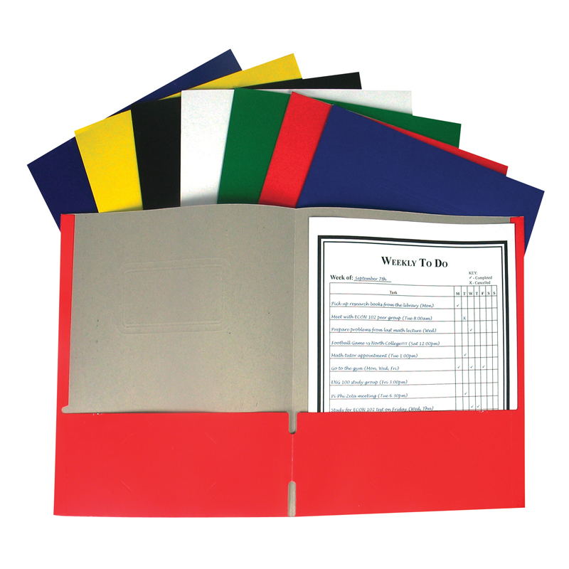 Portfolio without Prongs, Assorted - 60 Each