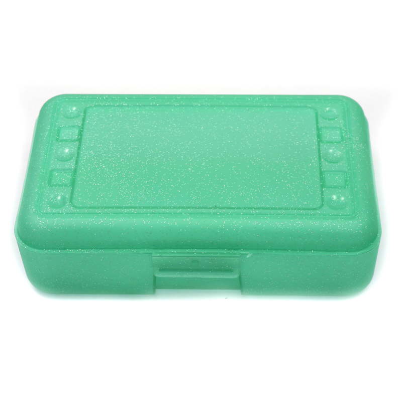 Pencil Box, Lime Sparkle - 12 Each