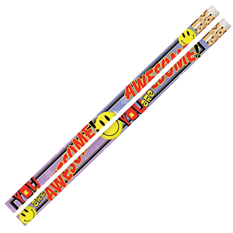 You Are Awesome Motivational Fun Pencils - 12 Dazon
