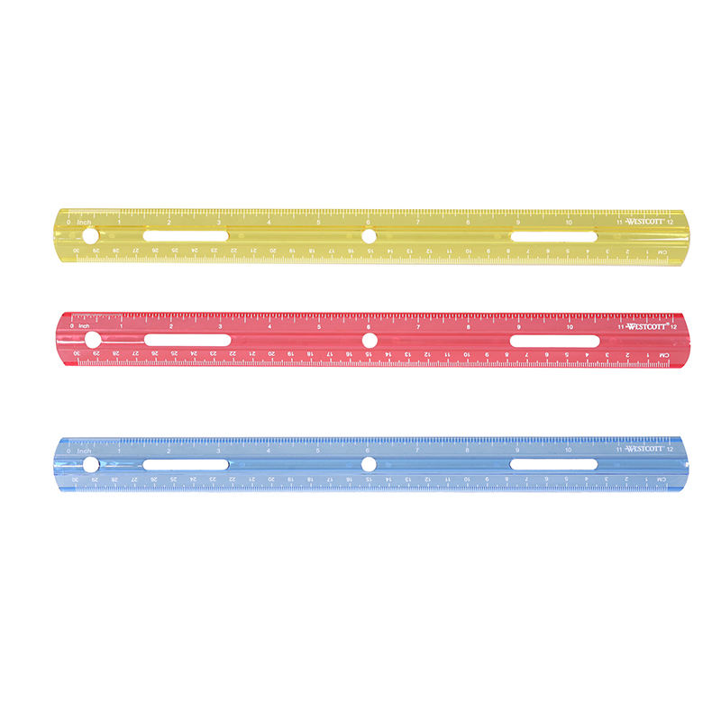 Picture of Acme United ACM10526-36 12 in. Westcott Plastic Ruler - 36 Each