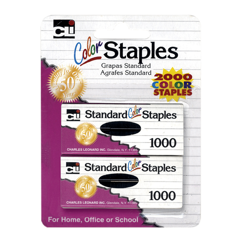 Charles Leonard  Staples Standard, Assorted Color - 12 Each