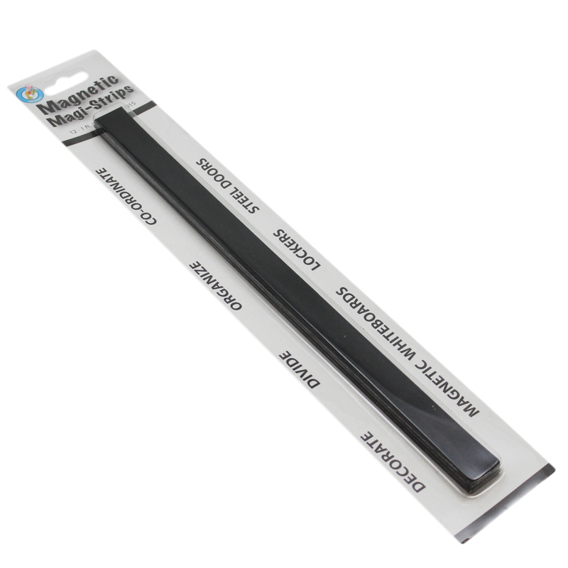 Picture of Ashley Productions ASH11015-6 Magnetic Magi-Strips&#44; Black - Pack of 6