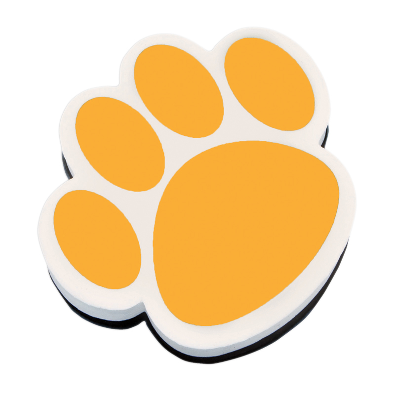 Picture of Ashley Productions ASH10004-6 Magnetic Whiteboard Eraser&#44; Gold Paw - 6 Each