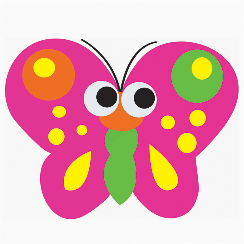 Picture of Ashley Productions ASH10008-6 Magnetic Whiteboard Butterfly Erasers - 6 Each